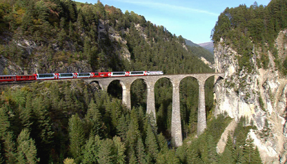 Landwasser Viaduct in Switzerland